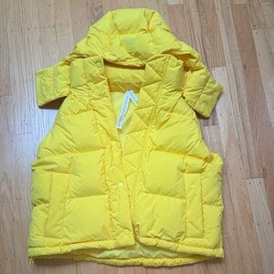 Lululemon Down Wunder Puff Cropped Vest Sonic Yellow 4